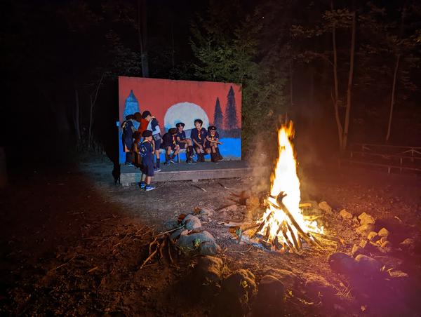 Campfire at Camp Brébeuf